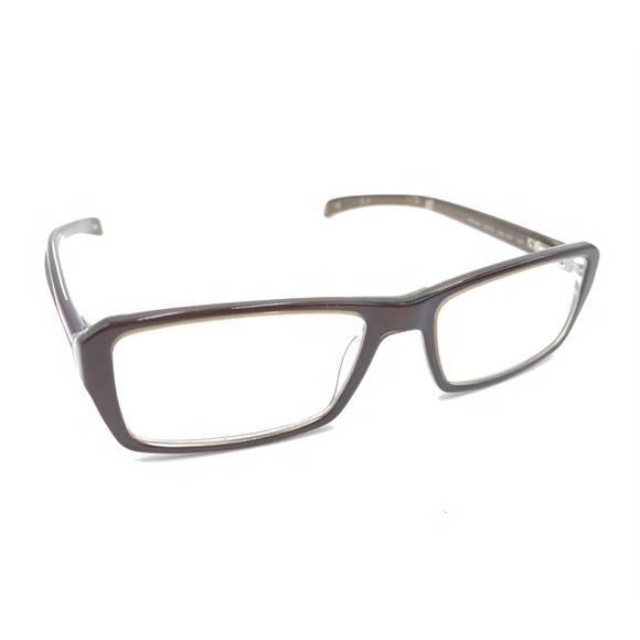 Prada VPS04A ZX0-1O1 Brown Clear Rectangle Eyeglasses Frames 52-16 140 Italy - Picture 1 of 12